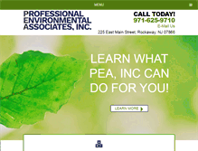 Tablet Screenshot of professionalenvironmentalassociates.com